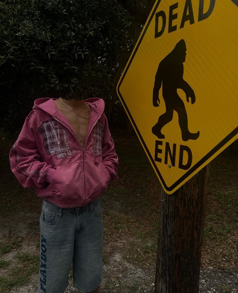 AZELE Pink Colorway zip-up jacket